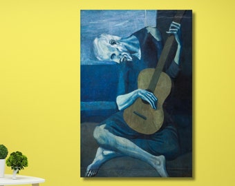 Pablo Picasso's Blue Period and the Old Guitarist Print, Classical
