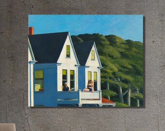 Second Story Sunlight Print, Edward Hopper Canvas Wall Art Design, Poster Print For Home & Office Decoration, Poster Or Canvas Ready To Hang