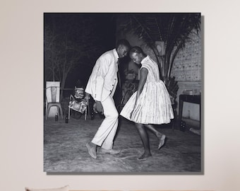 Malick Sidibe Print, Iconic Christmas Eve Canvas Wall Art Design, Poster Decor For Home & Office Decoration, Poster Or Canvas Ready To Hang