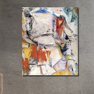Impresión artística en lienzo de Willem de Kooning, decoración de bellas artes intercambiable, diseño de pared, póster para el hogar, decoración de oficina, póster o lienzo listo para colgar
