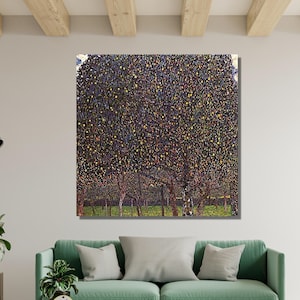 Pear Tree Canvas, Pear Tree Poster, Gustav Klimt Print Wall Art Design, For Home,Office Decoration,Poster Or Canvas Ready To Hang
