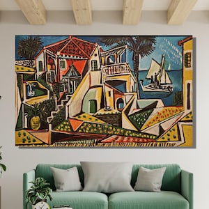 Mediterranean Landscape Poster, Pablo Picasso Canvas Wall Art Design, Print Decor For Home & Office, Poster Or Canvas Ready To Hang