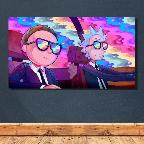 Rick en Morty Canvas Wall Art Design, Poster Print Decor Voor Thuis & Kantoor Decoratie, Poster Of Canvas Klaar om op te hangen