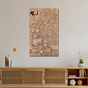 Gustav Klimt Poster,Expectation Print, Gustav Klimt Canvas Wall Art Design,For Home & Office Decoration,Poster Or Canvas Ready To Hang