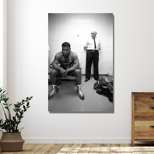 Mike Tyson Poster, Cus D&#39;Amato Canvas Wall Art Design, Poster Print Decor For Home & Office Decoration, Poster Or Canvas Ready To Hang