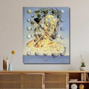 Salvador Dali Canvas Print, Galatea of the Spheres Wall Art Design, Surrealism Art Poster For Home,Office Decoration, Canvas Ready To Hang