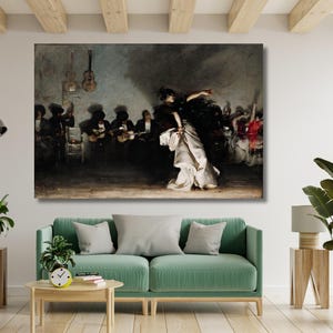 El Jaleo by John Singer Sargent Canvas Wall Art, Canvas Poster and Print Decor For Home & Office Decoration, Poster Or Canvas Ready To Hang
