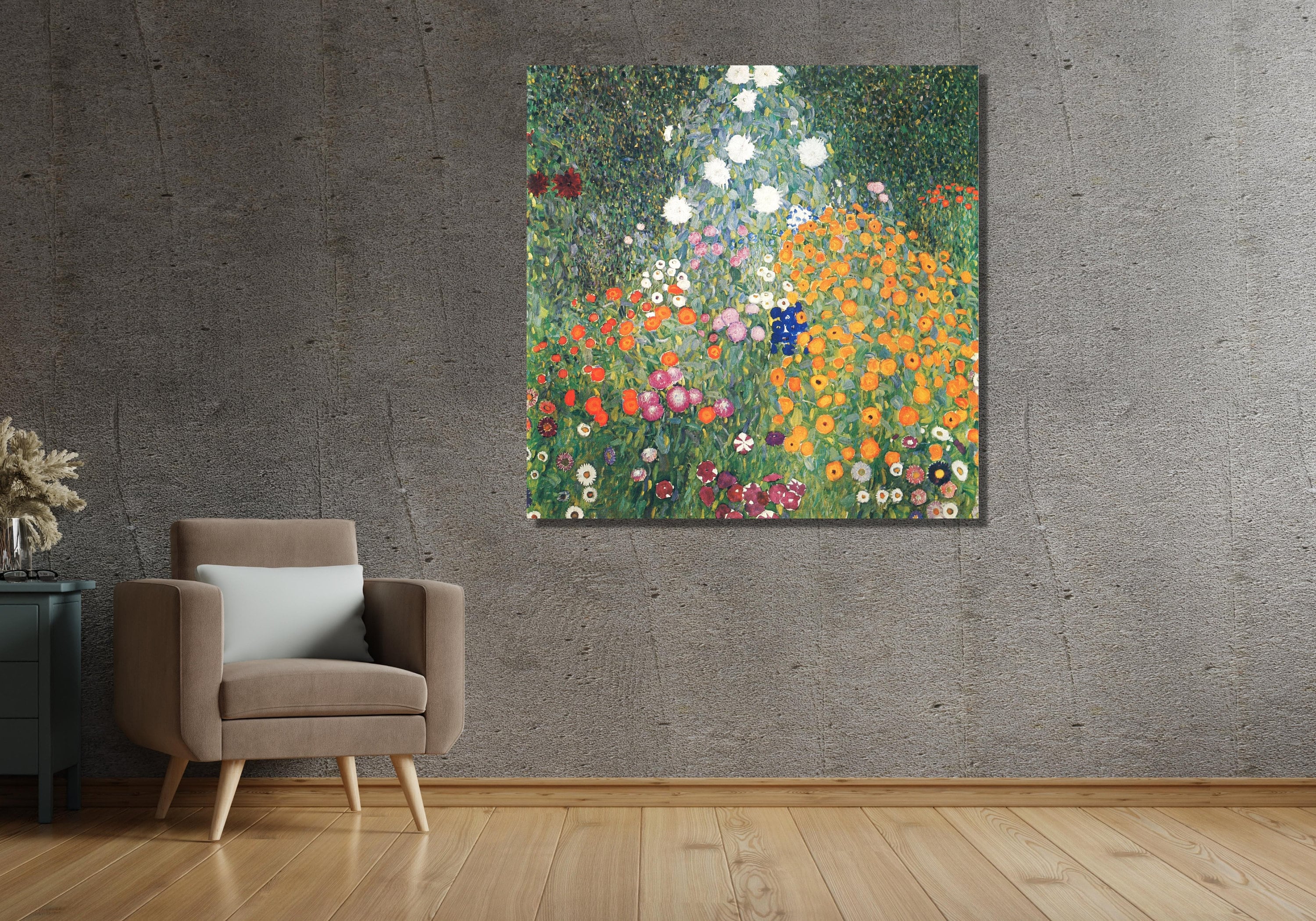 Gustav Klimt Canvas, Flower Garden Poster, Gustav Klimt Print Wall Art ...