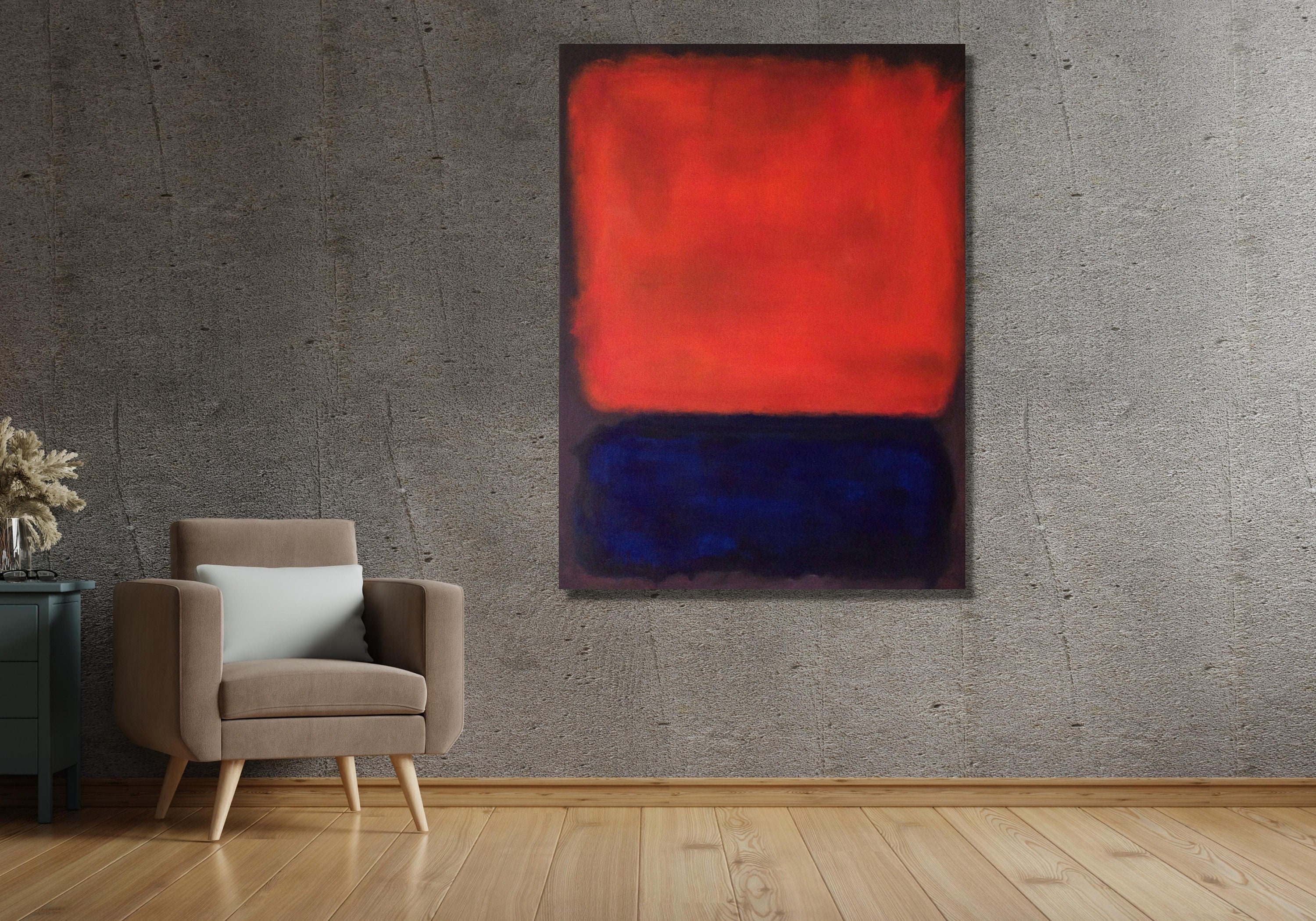 Red and Blue N.14 Print,mark Rothko Canvas Wall Art Design, Poster ...