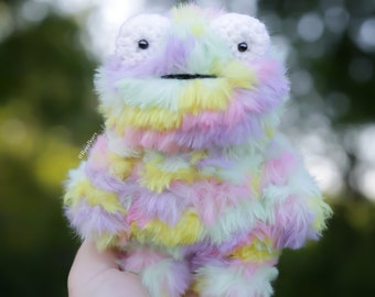 Crochet Amigurumi PATTERN: Candy the Fluffy Monster, English PDF