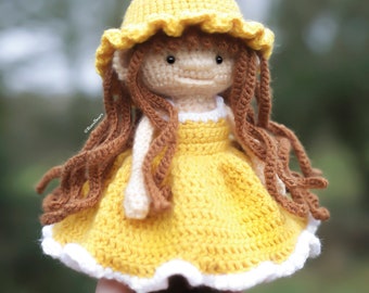MOTIF Amigurumi au crochet : Poppy la poupée, PDF anglais