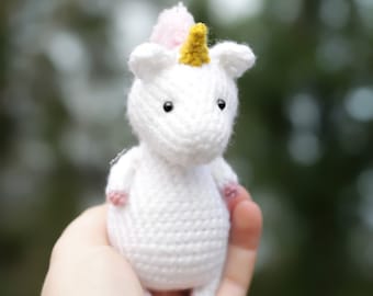 PADRÃO de amigurumi de crochê: Buttercup, o unicórnio, PDF em inglês
