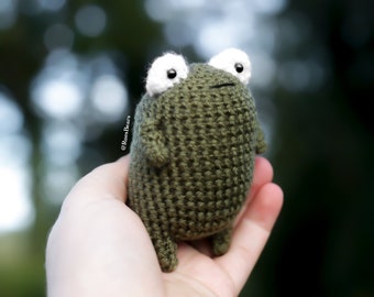 Crochet Amigurumi PATTERN: Trevor the Frog, English PDF