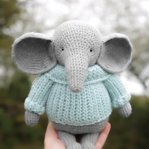 Crochet Amigurumi PATTERN: Jumbo the Elephant, English PDF