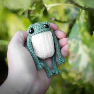 Amigurumi Häkelanleitung: Mama the Frog, englische PDF