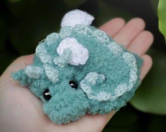 Crochet Amigurumi PATTERN: Softie the fluffy Dragon, English PDF