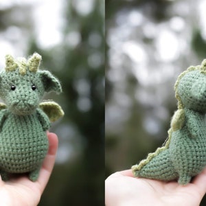 Crochet Amigurumi PATTERN: Iggy the Dragon, English PDF