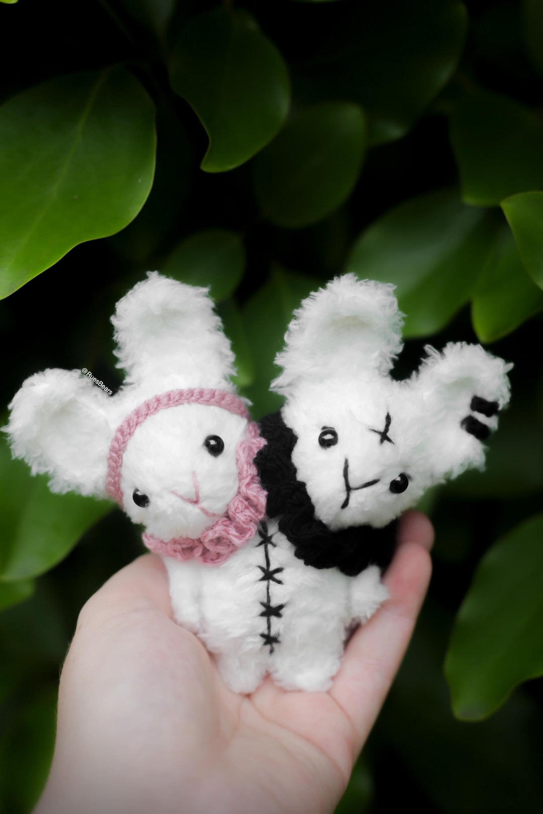 Crochet Amigurumi PATTERN: Hopscotch the Two Headed Fluffy Rabbit ...