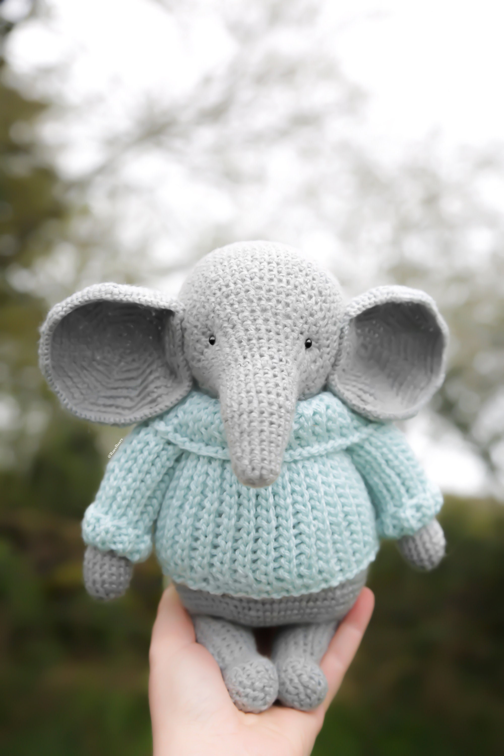 Crochet Amigurumi PATTERN: Jumbo the Elephant, English PDF - Etsy