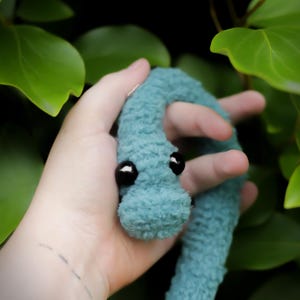 Crochet Amigurumi PATTERN: Fern the fluffy Snake, English PDF