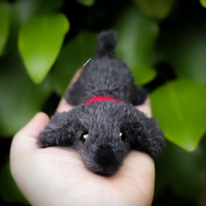 Crochet Amigurumi PATTERN: Luna the fluffy dog, English PDF