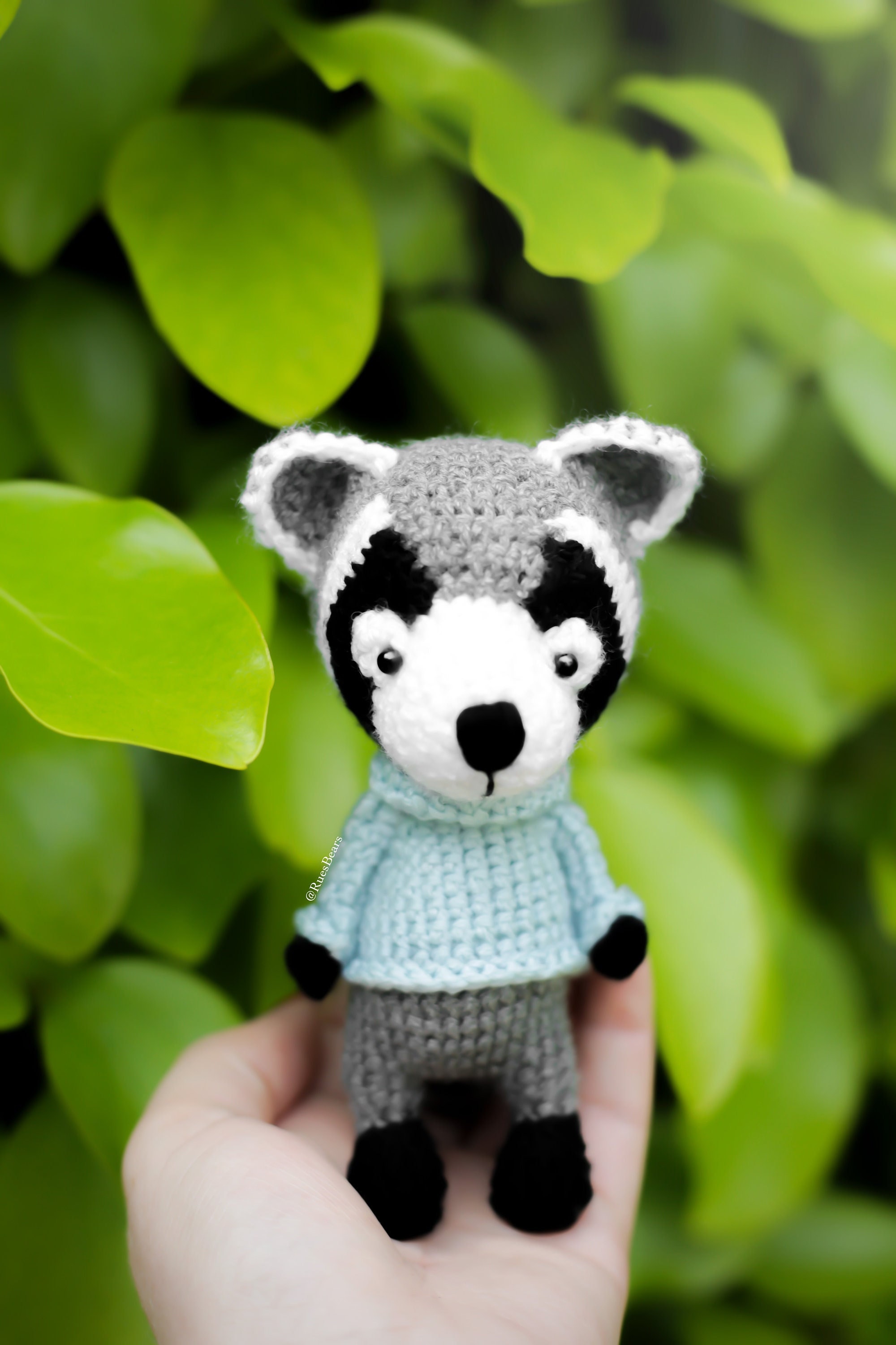 30 Racoon Crochet Patterns for Woodland Amigurumi, Hats, Appliques, and Cozy Handmade... 27 Rigby the Racoon Crochet Amigurumi Pattern