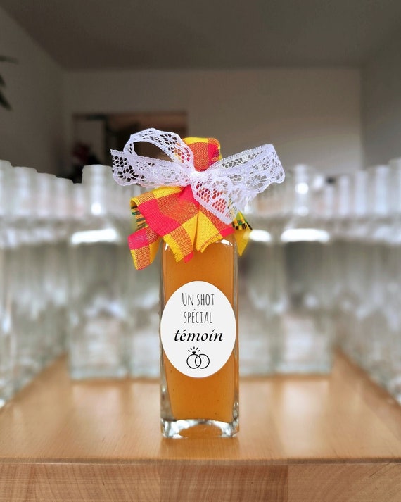 Cadeau témoin mariage Fiole punch planteur Rhum arrangé / punch