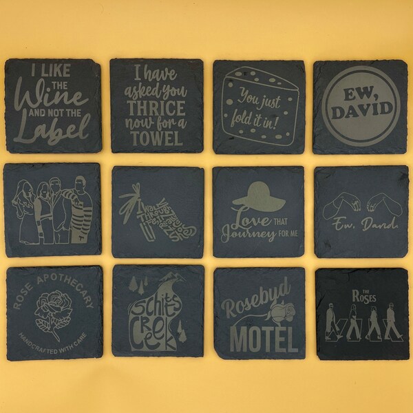 Slate Coaster Designs Etsy