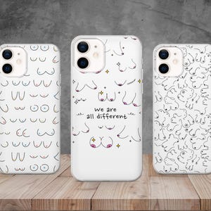 Anatomy Naked People Phone Case Breast Cover for iPhone 16, 15, 14, 13, 12, 11, 8, Samsung S24, S23, S22, A73, Pixel 9, 8, 7, 6