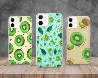 Fresh Kiwi Fruit Phone Case Pattern Cover for iPhone 14, 13, 12, 11, X, 8, Samsung S23, S22, A73, A53, Huawei P40, P50, Pixel 7, 6