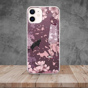 Anime Girl Phone Case Aesthetic Cover for iPhone 15, 14, 13, 12, 11, 8, Samsung S24, S23, S22, A73, Huawei P40, P50, Pixel 8, 7, 6 1