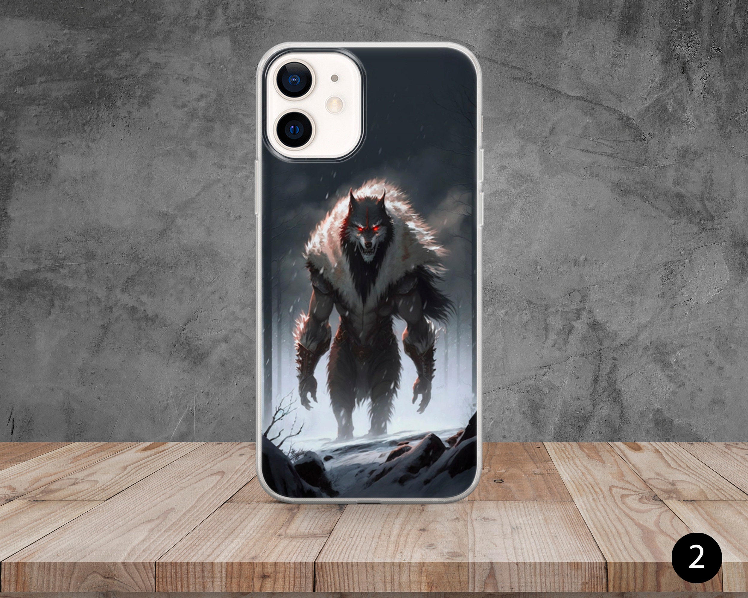 Werewolf Fantasy Phone Case Wolfman Cover for iPhone 15, 14, 13, 12, 11 ...