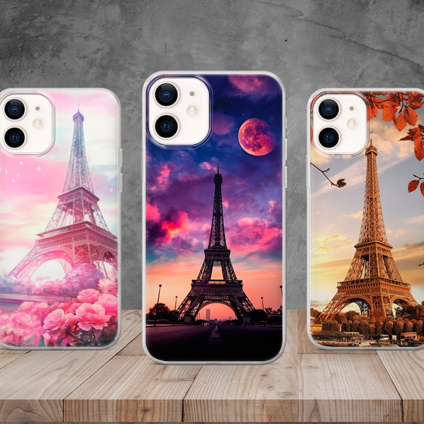 The Eiffel Tower Phone Case Paris Cover for iPhone 14, 13, 12, 11, X, 8, Samsung A13, S22, A73, A53, Huawei P40, P50, Pixel 7, 6