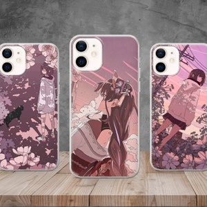 Anime Girl Phone Case Aesthetic Cover for iPhone 15, 14, 13, 12, 11, 8, Samsung S24, S23, S22, A73, Huawei P40, P50, Pixel 8, 7, 6 image 1