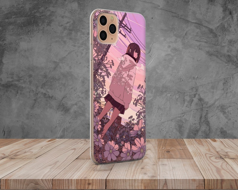 Anime Girl Phone Case Aesthetic Cover for iPhone 15, 14, 13, 12, 11, 8, Samsung S24, S23, S22, A73, Huawei P40, P50, Pixel 8, 7, 6 image 7