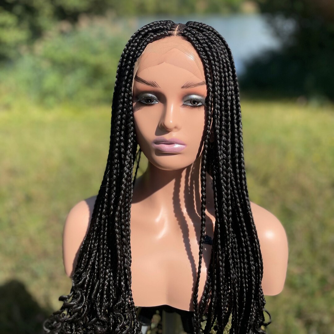 Perruque tresses africaines ondulées - Etsy France