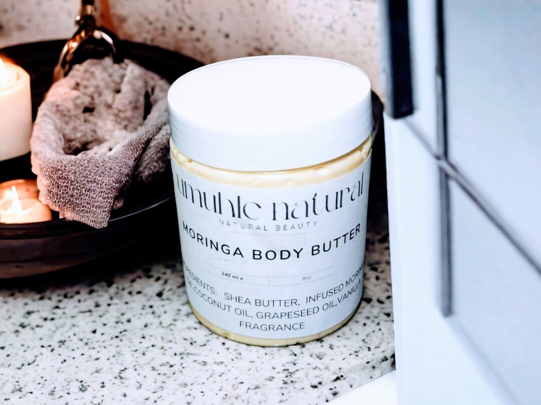 Moringa Body Butter 250 Ml Vegan Nourishing Body Moisturizer Etsy UK
