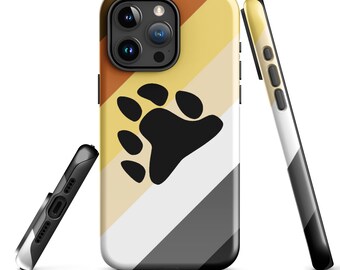 Gay Bear Pride Apple iPhone Tough Case Cub Otter 11 12 13 14 15 Pro Max Plus SE
