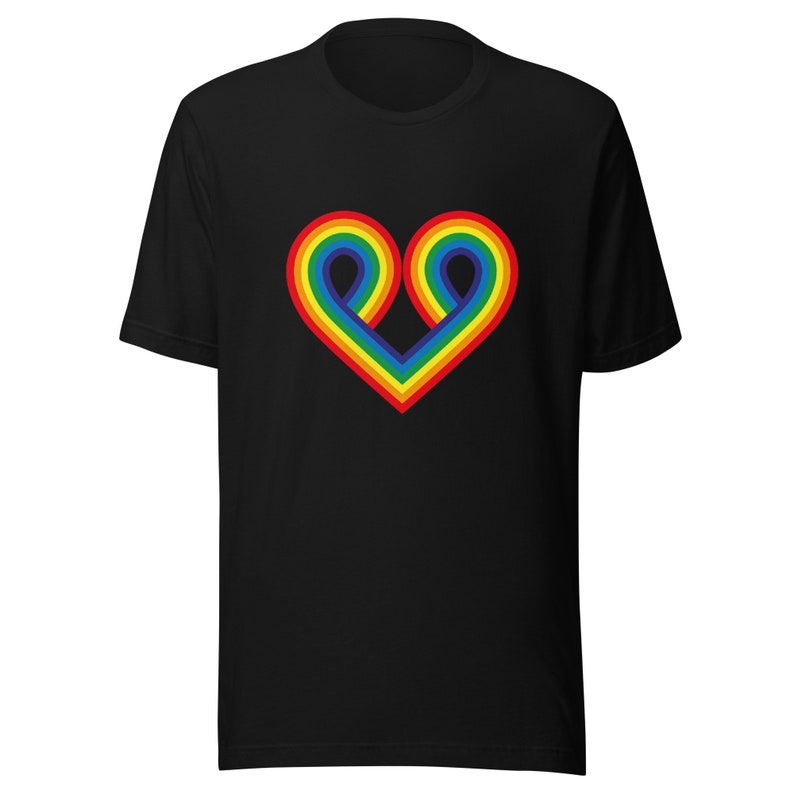 LGBT Pride Heart T-shirt - Etsy