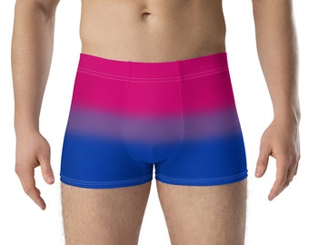 Bisexual Bi Pride Boxer Briefs Underwear Ombre