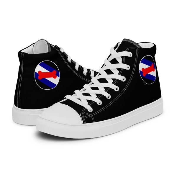 Puppy Pup Play Kink Women’s High Top Canvas Shoes