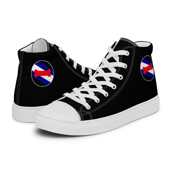 Puppy Pup Play Kink BDSM Men’s High Top Canvas Shoes