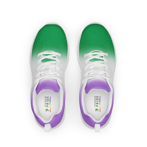 Genderqueer Pride Womens Athletic Shoes LGBT Sneakers Running Walking Jogging Tennis Footwear Gym