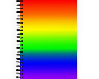 LGBTQ Pride Spiral Notebook - Ombre - 140 Pages