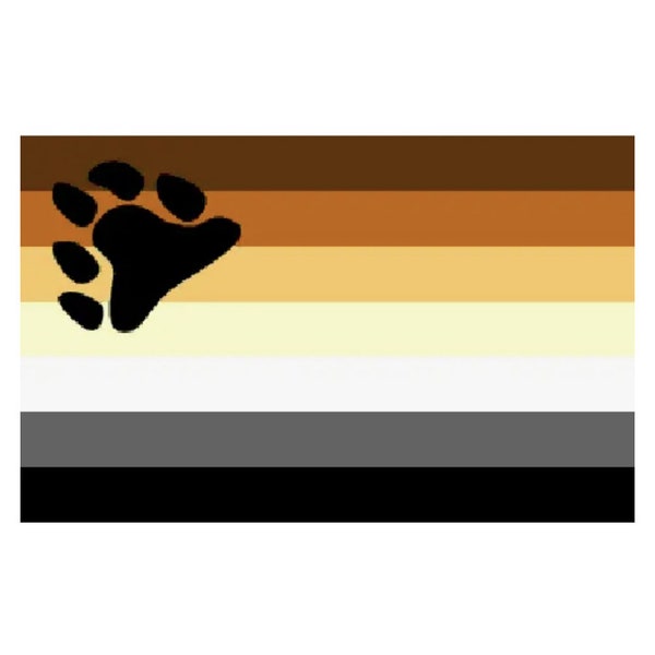 Gay Bear Pride Flag International Bear Brotherhood Flag 3x5 LGBT Cub Otter Tribe with Grommets