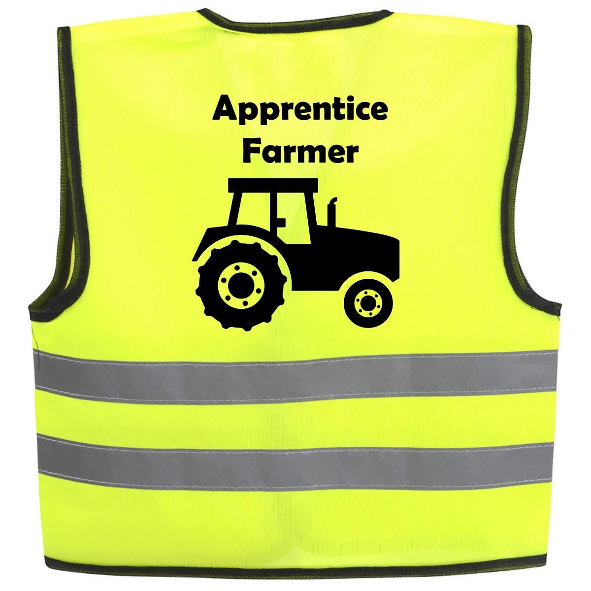 Kids Personalised Hi Vis Personalised Personalised Tractor Driver