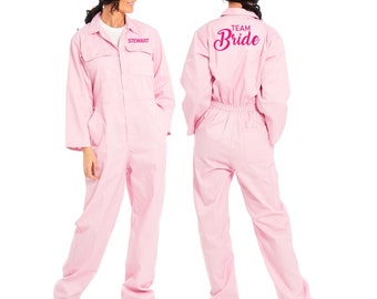 Funky Pink Bride Boilersuit - Personalized and Perfect for the Trendsetting Bride-To-Be!