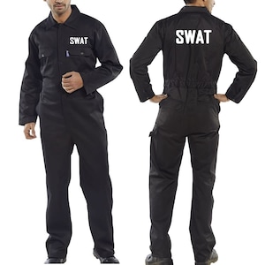 Disfraz de oficial SWAT: mono de policía del FBI para hombre, disfraz de uniforme de tirador de policía