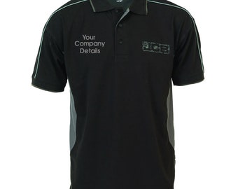 JCB Polo T-shirt Embroidered Logo or Text Details for work trade clothing wear