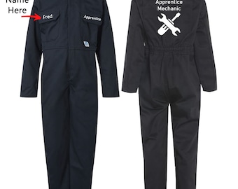 Little Mechanic in the Making! Personalized Kids Mechanic Boilersuit